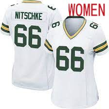 Women Green Bay Packers #66 Ray Nitschke Nike White Game Retired Player NFL Jersey
